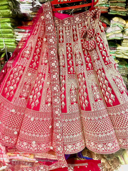 Red Bridal Lehenga