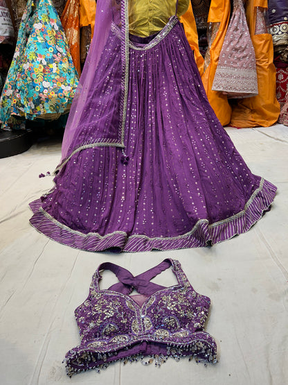 Beautiful purple lehenga 😍