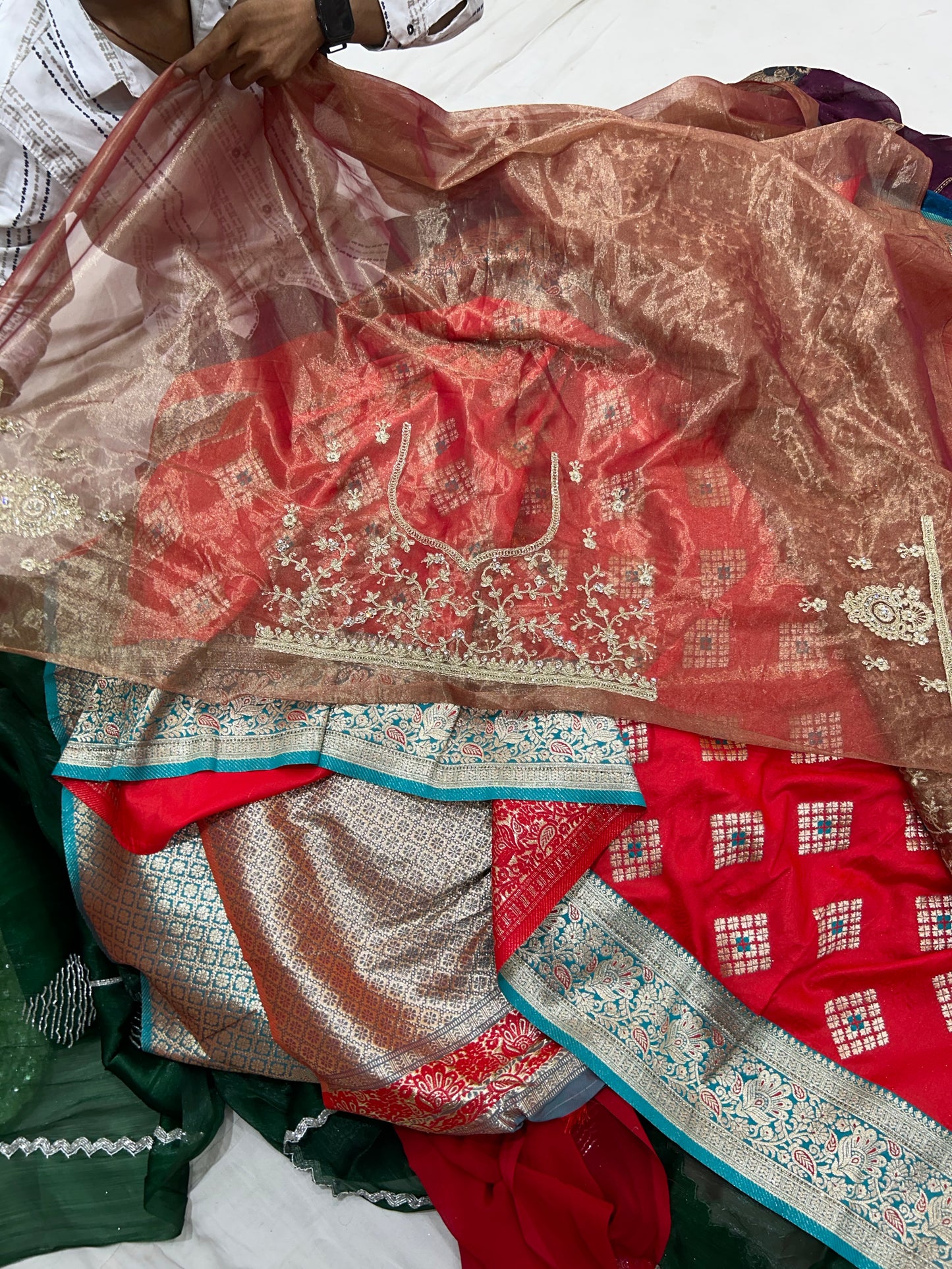 Red bridal Saree