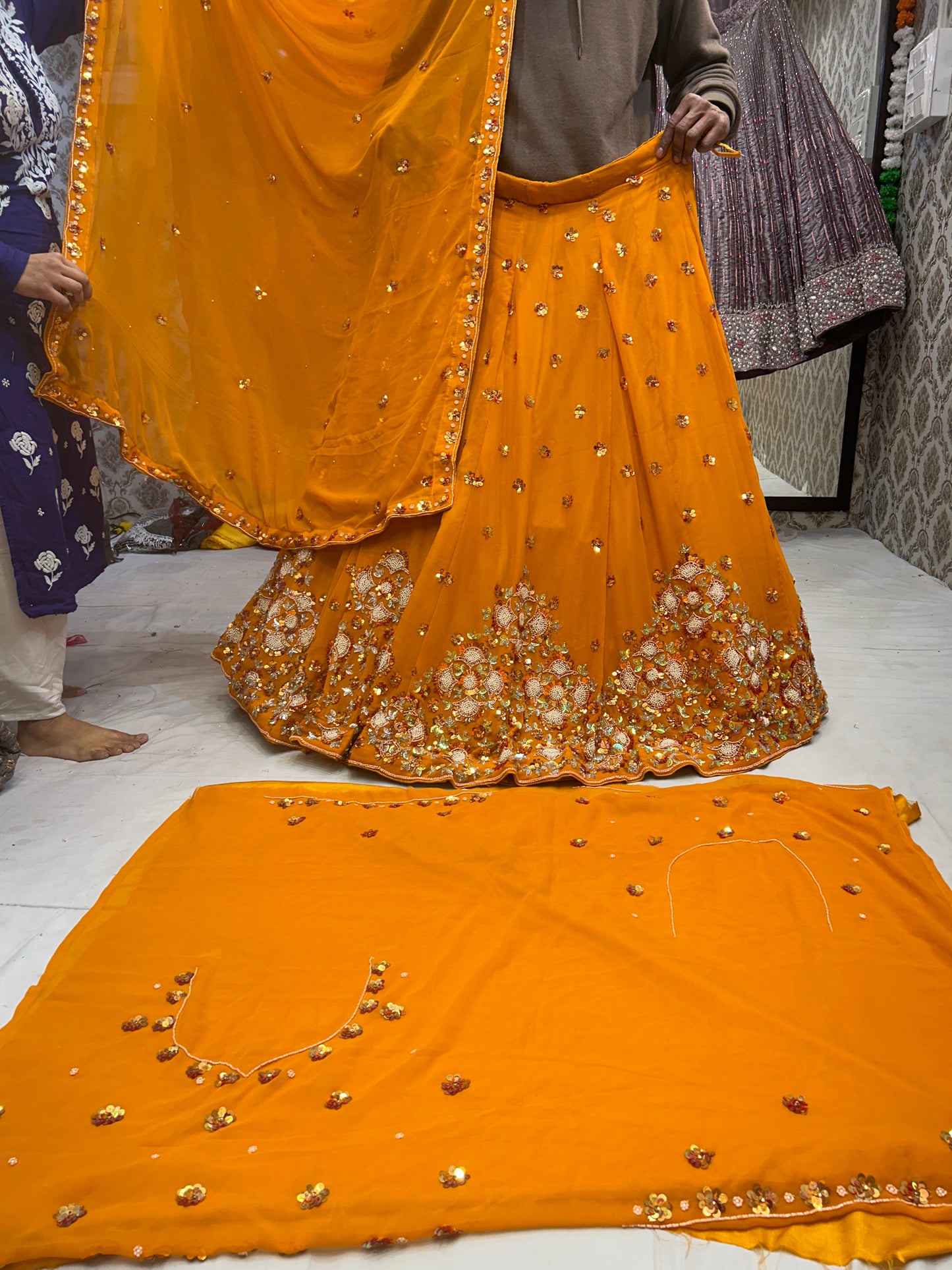 Girlish yellow Lehenga