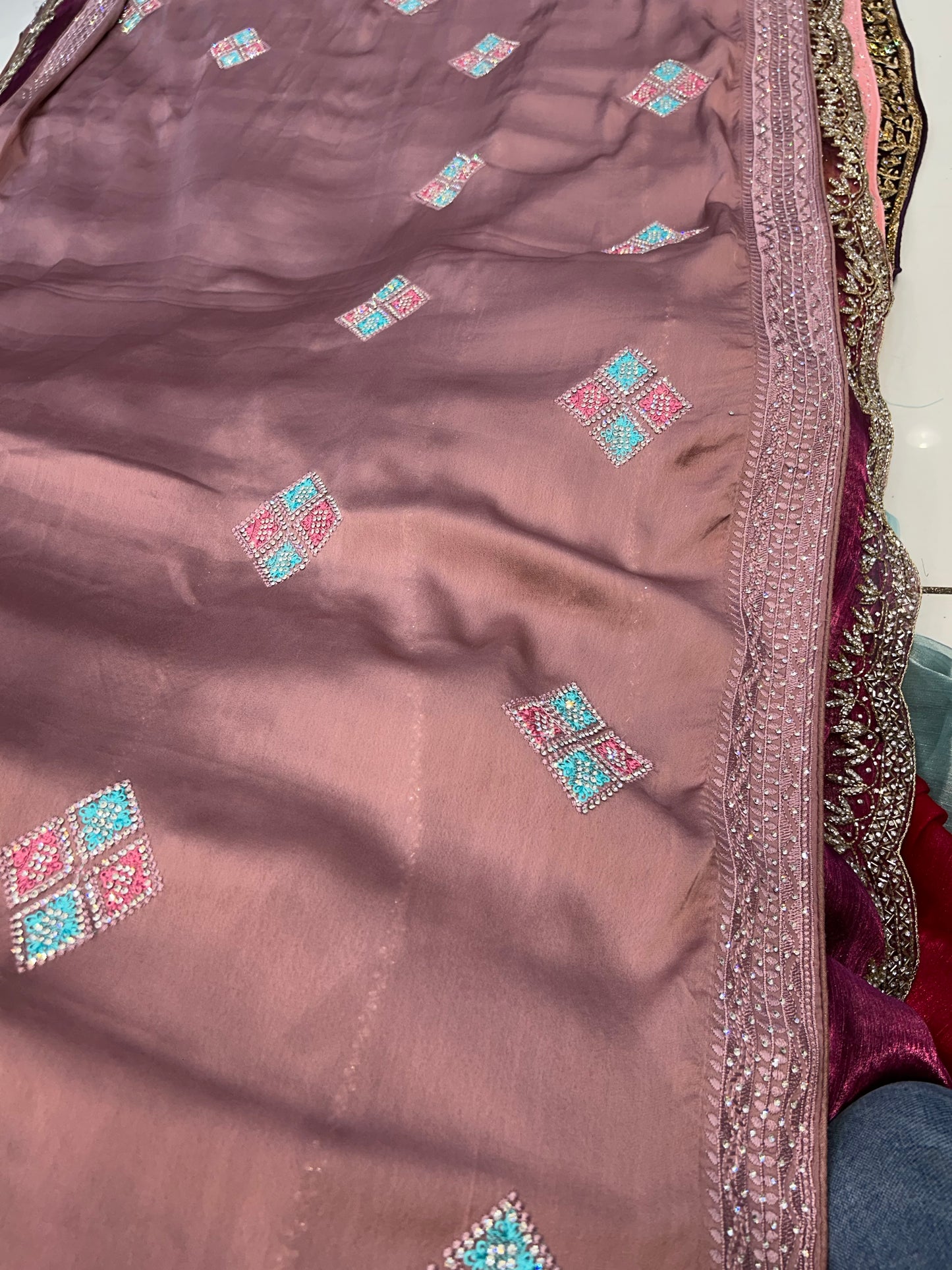 Light brown Famous saree