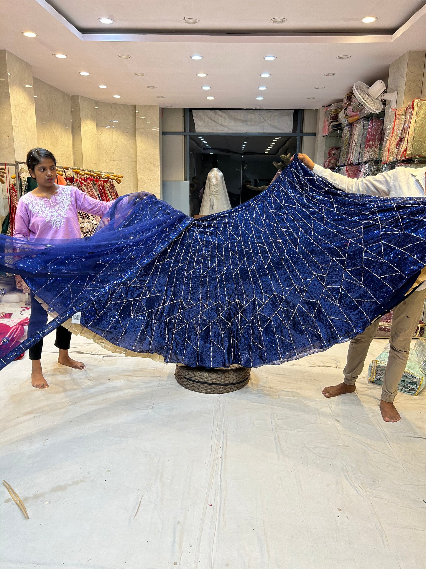 Majestic blue Lehenga