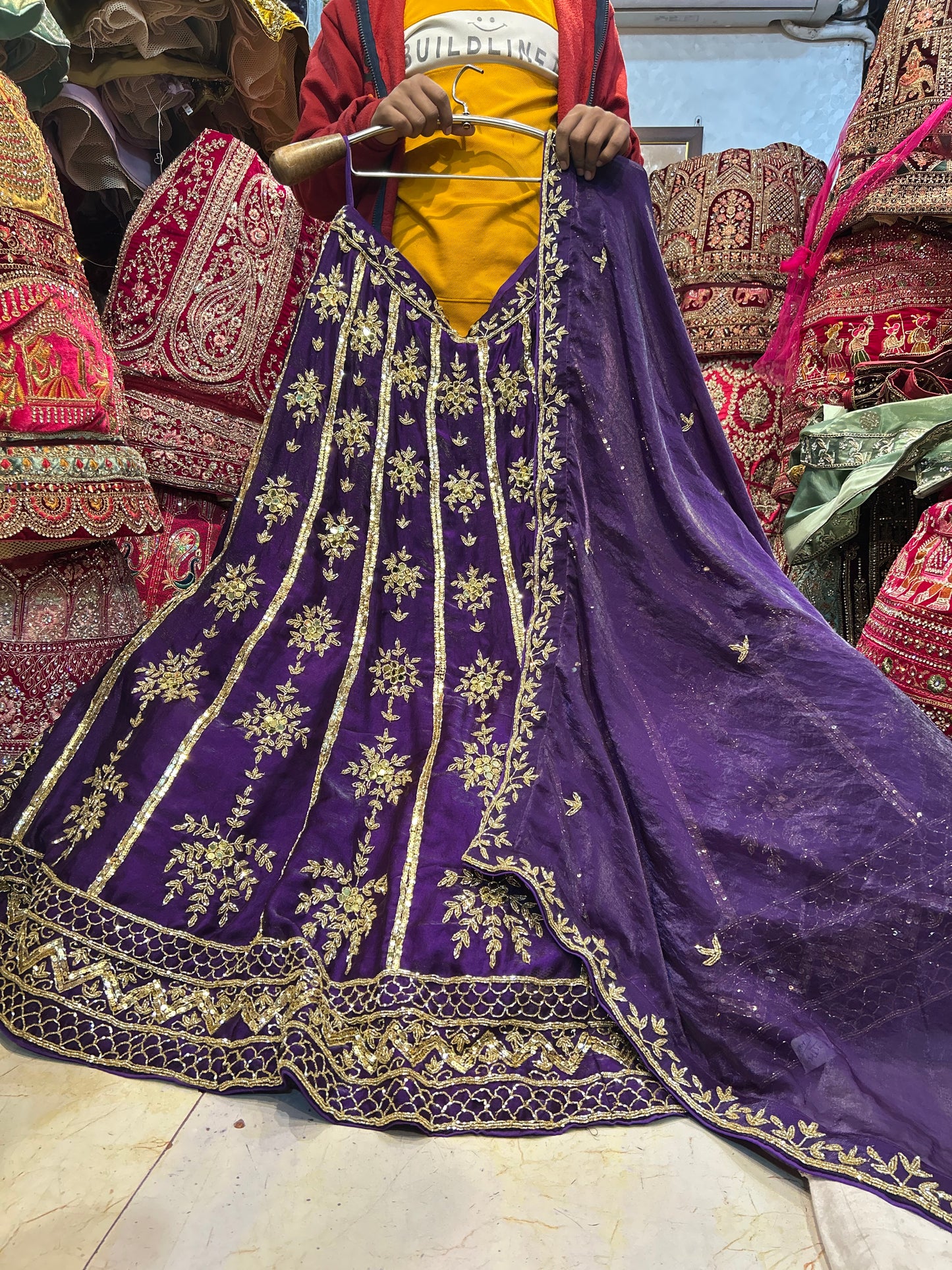 Pleasing purple Lehenga