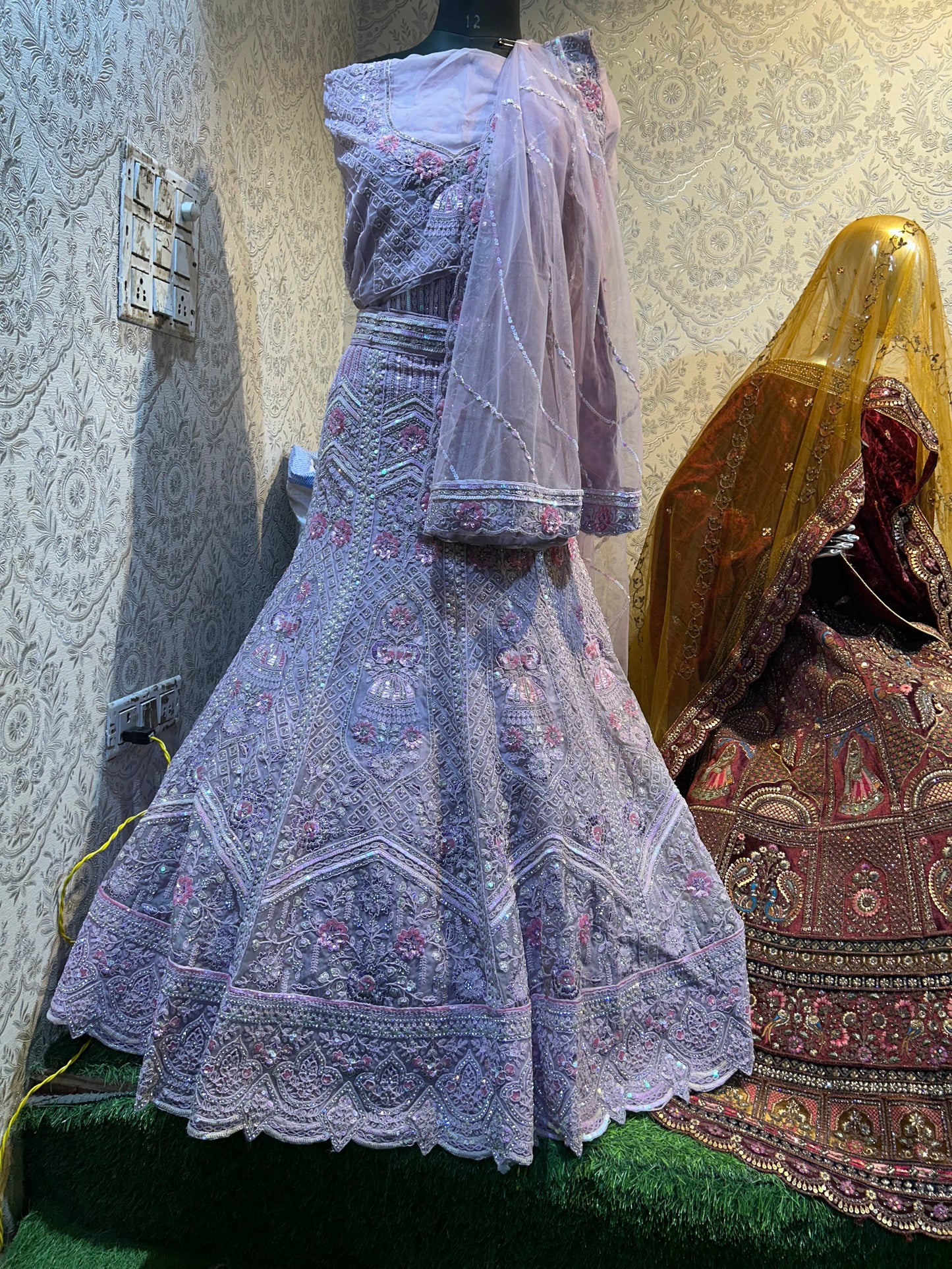 Beautiful lavender lehenga