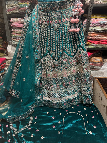 Lehenga de diseñador azul ❤️