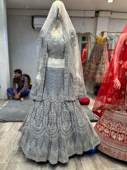 Majestic grey Lehenga