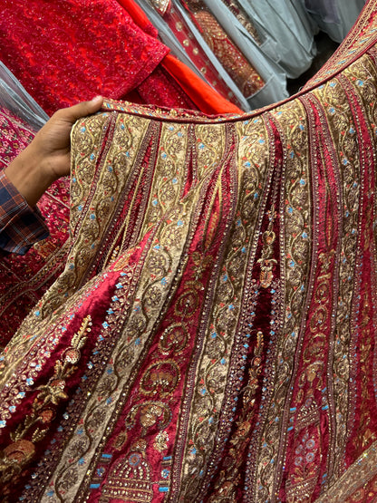 Amazing maroon Bridal Lehenga