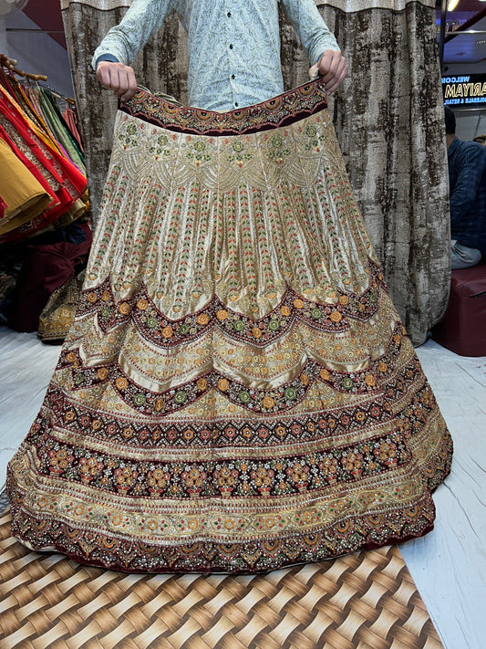 Lehenga Rajwada mostaza