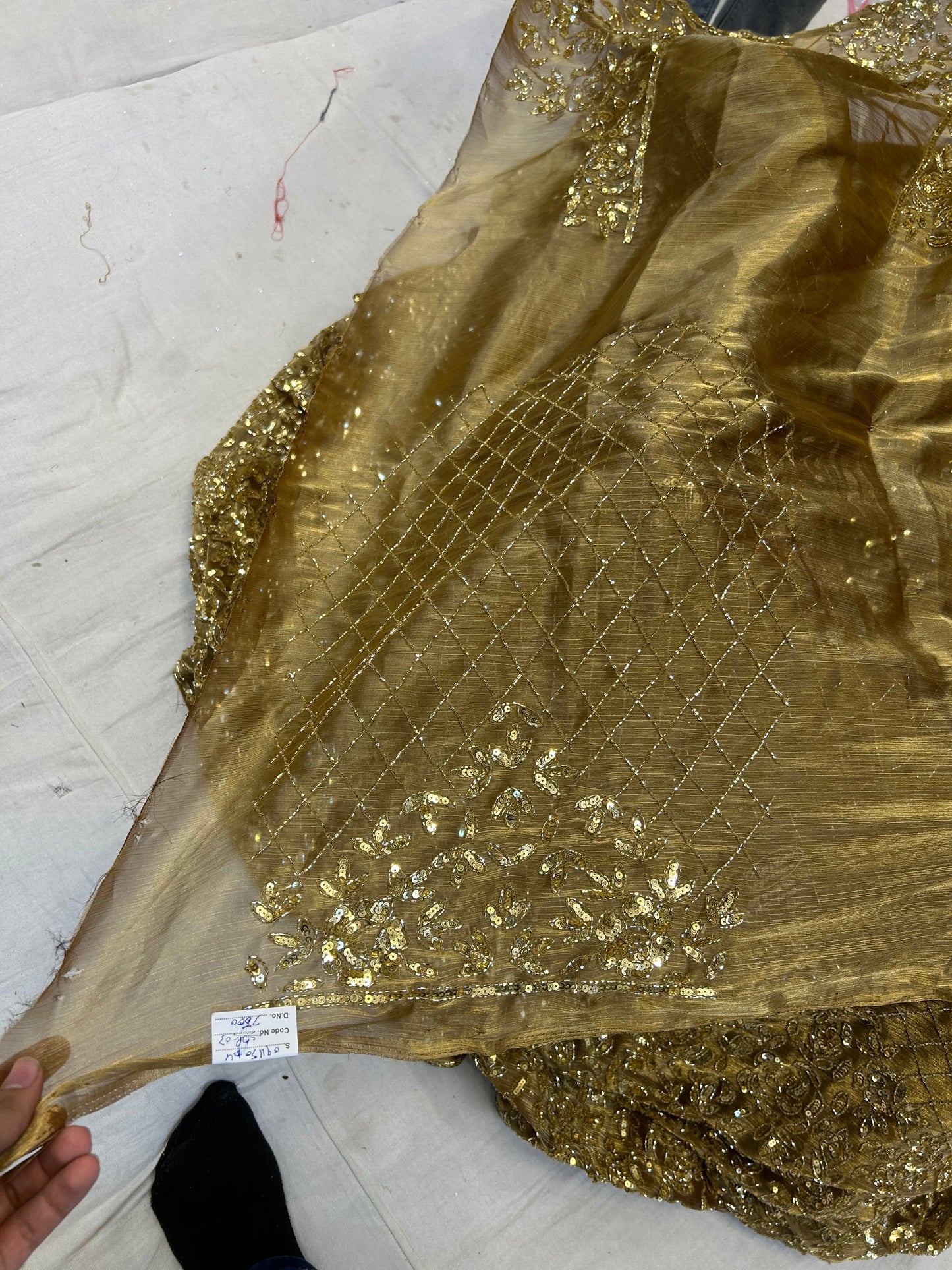 Charming golden lehenga