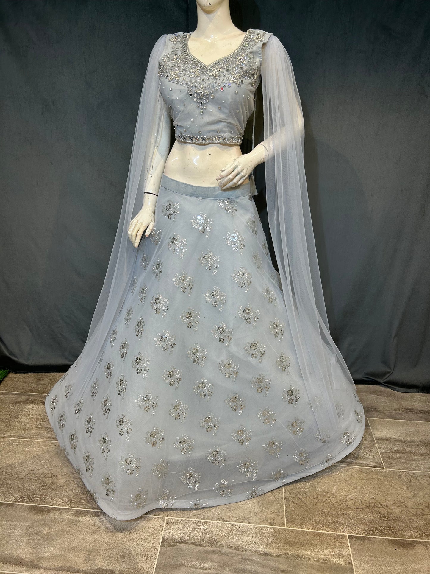 Fabulous lite Blue Green Lehenga 🥰