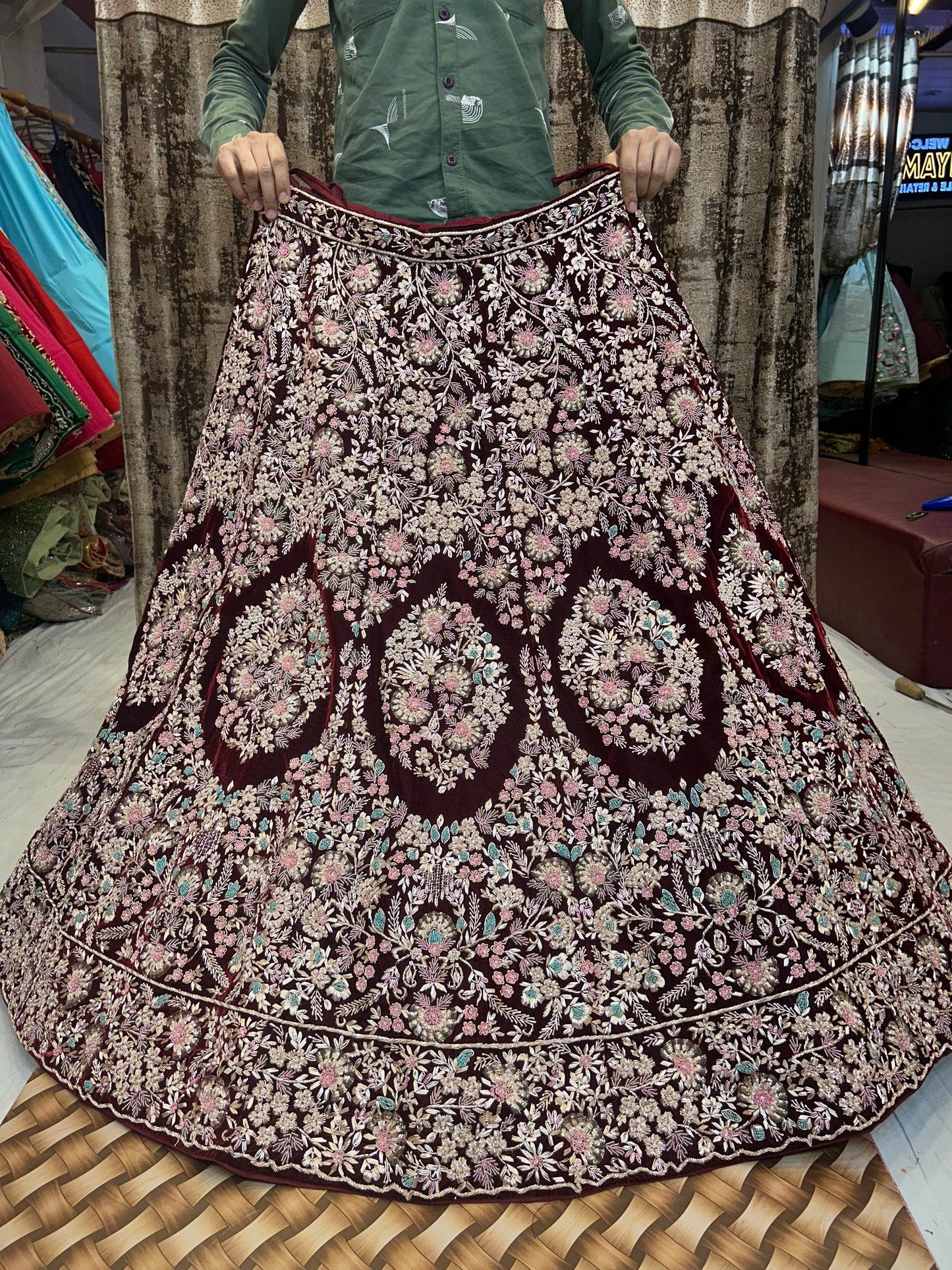 Stunning maroon Lehenga