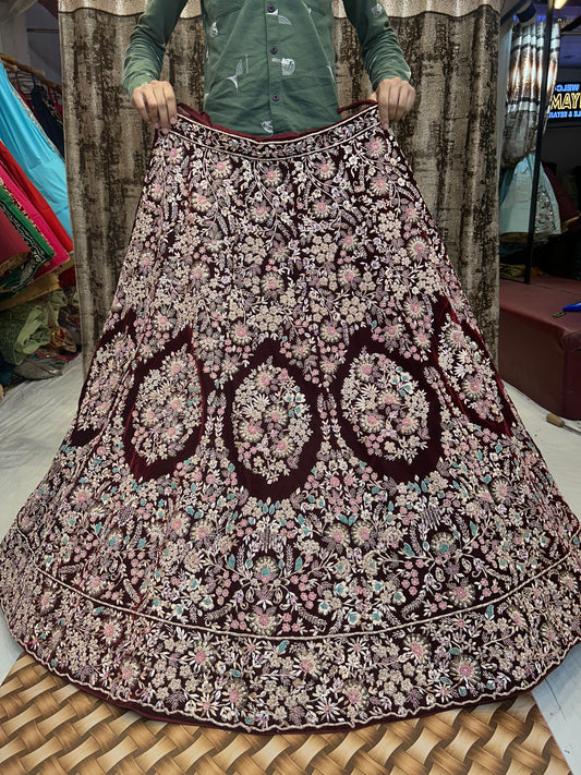 Stunning maroon Lehenga