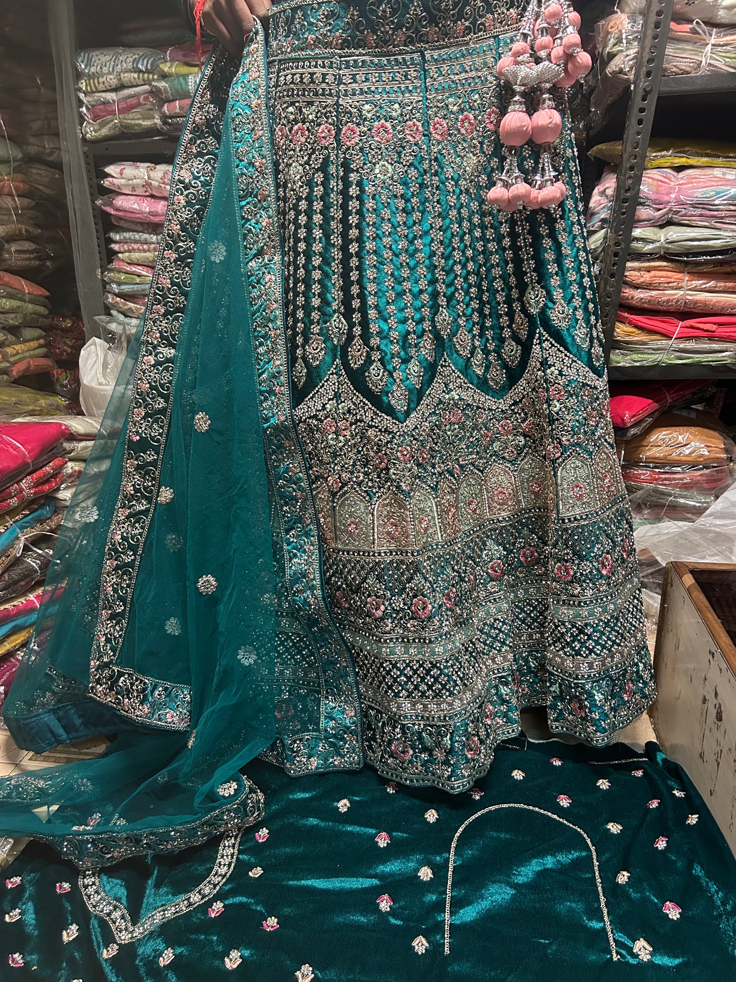 Lehenga de diseñador azul ❤️