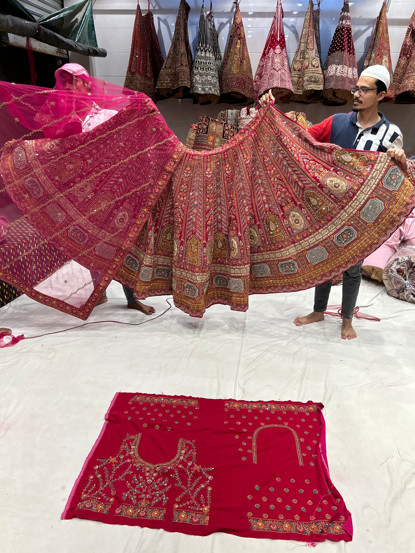 Beautiful dark pink lehenga