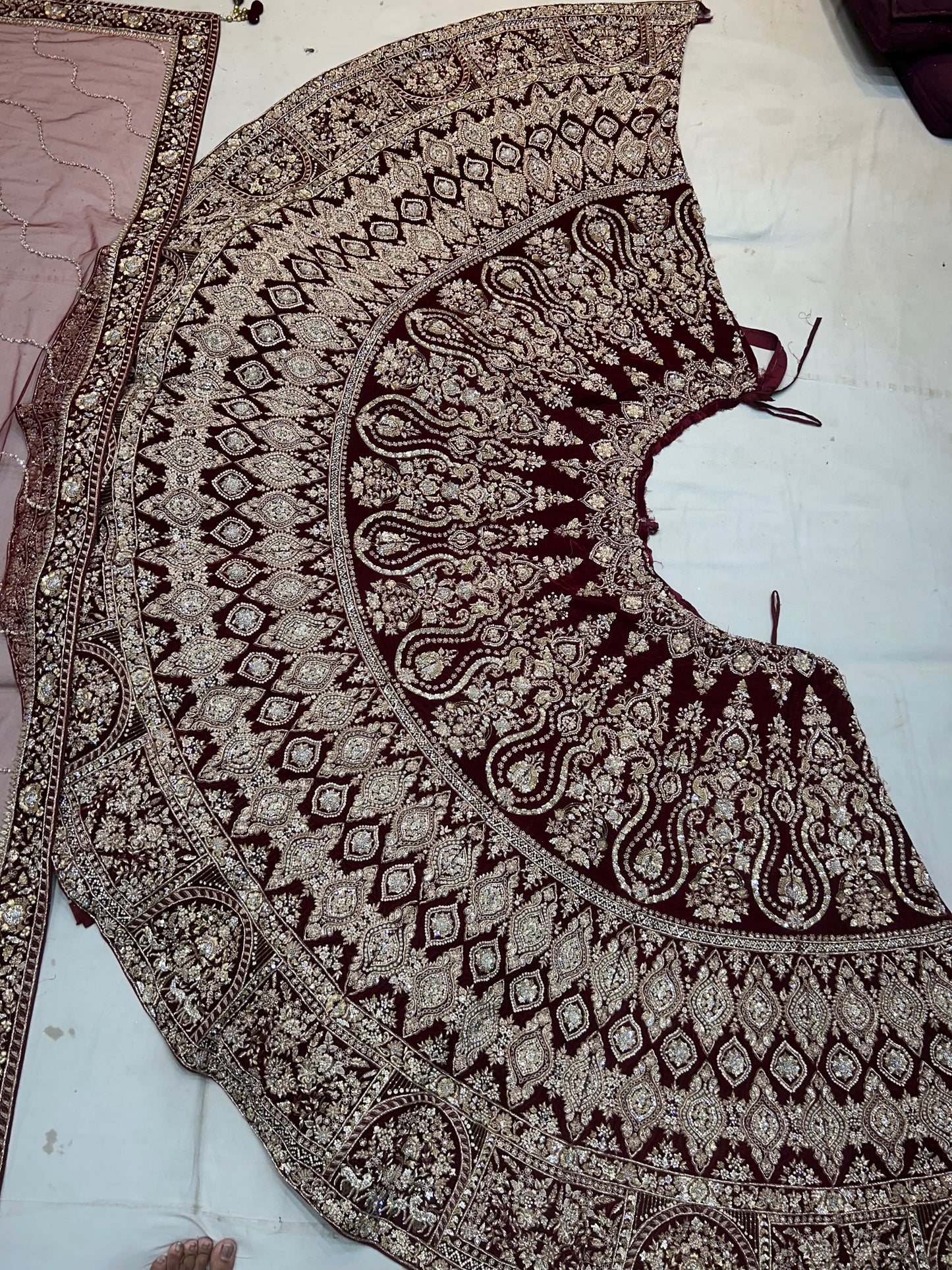 Dreamy maroon Lehenga