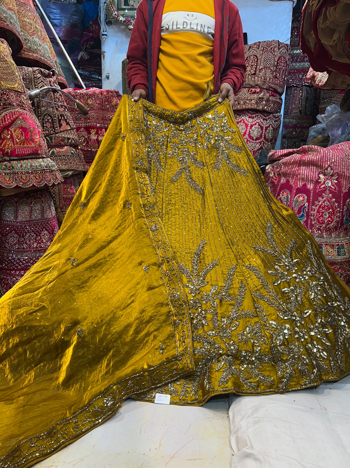 Stunning golden yellow Lehenga