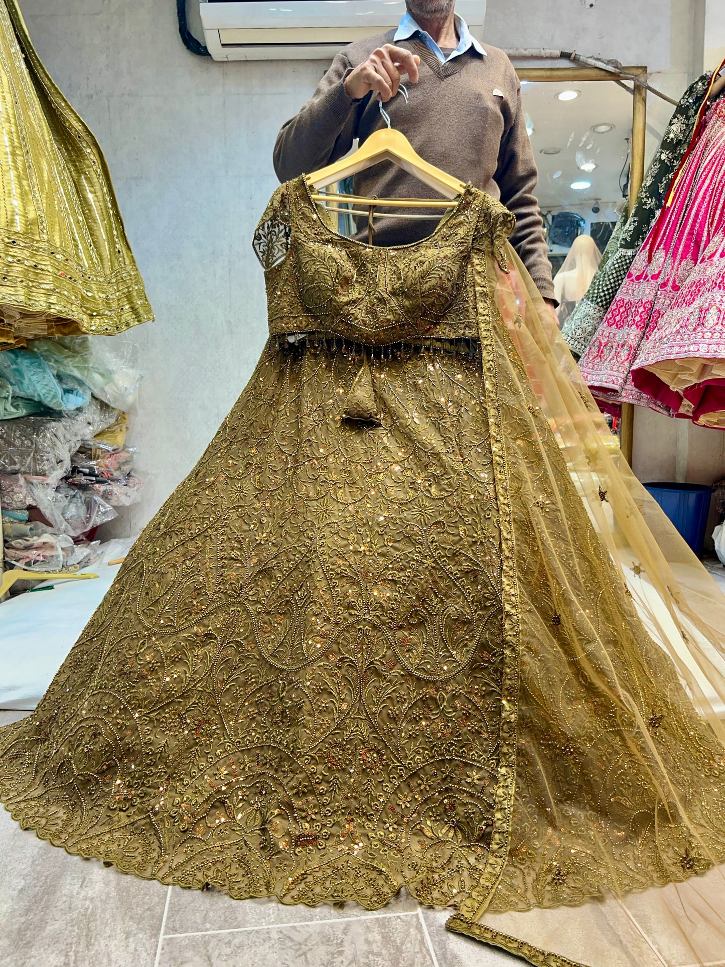 Awesome golden Lehenga