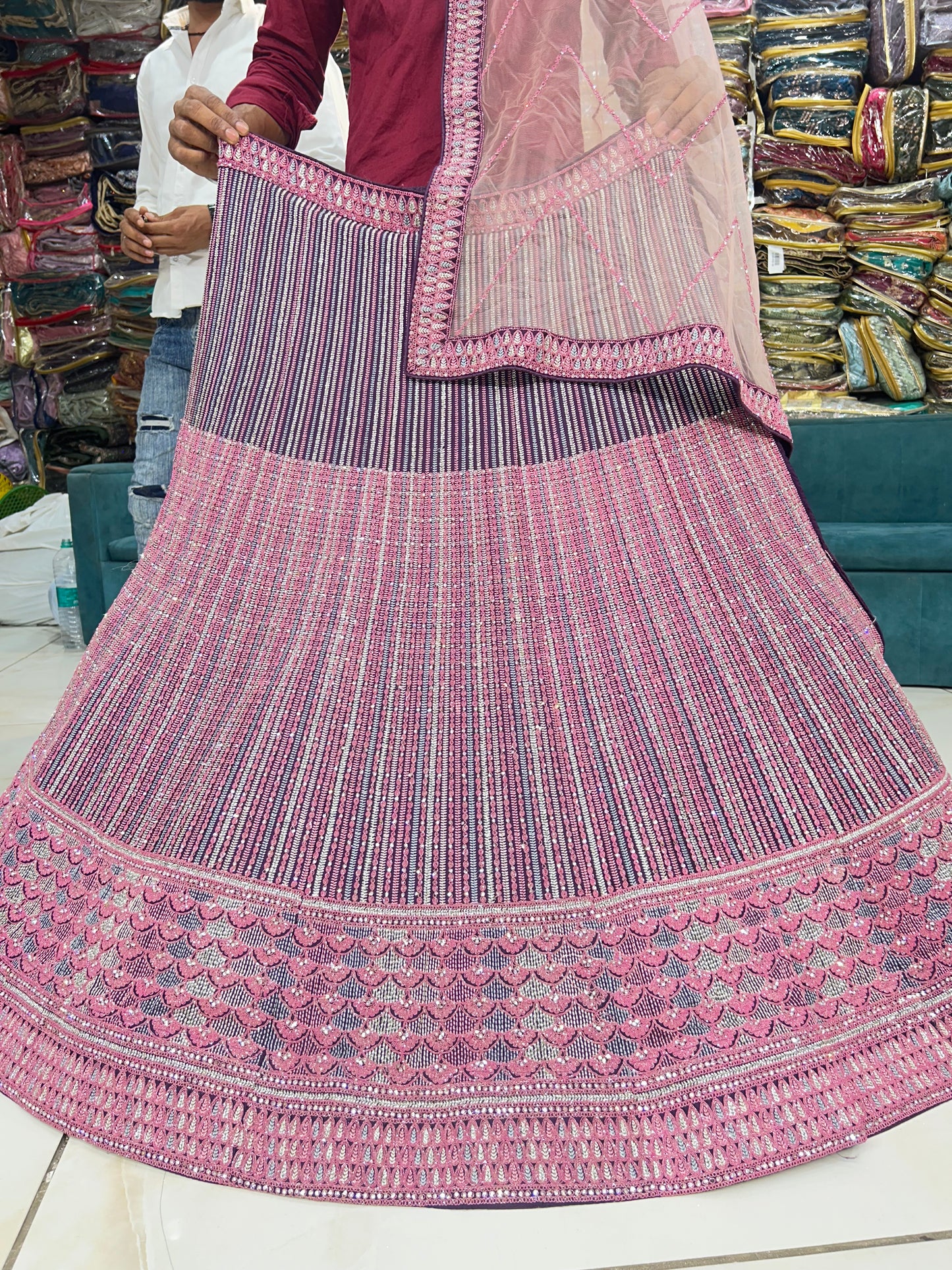 Superb pink Lehenga 🥰