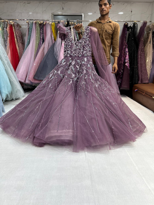 Lovely purple violet Gown