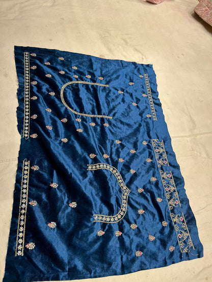 Jhumka lehenga azul de moda