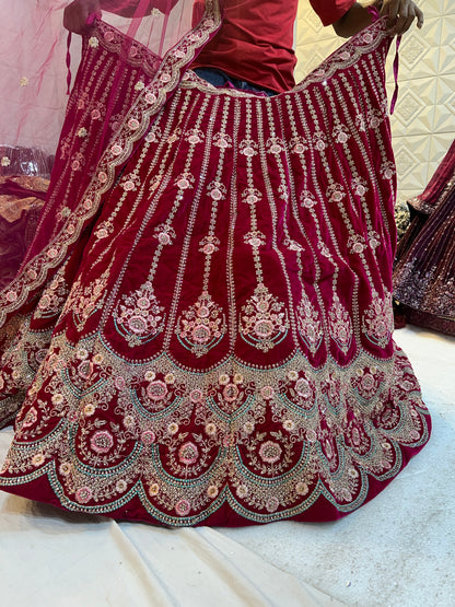 Pleasing red Lehenga