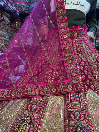 Charming rani pink lehenga