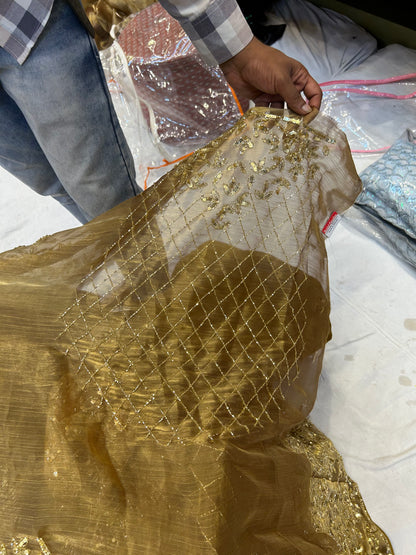 Charming golden lehenga