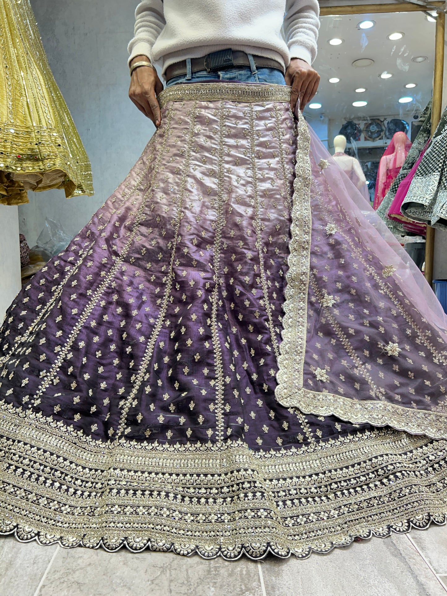 Stunning purple pink lehenga