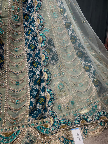 Astonishing blue lehenga