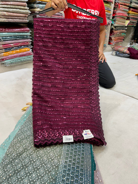 Stunning purple violet fancy saree 🥰