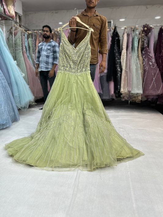 Astonishing Green Gown