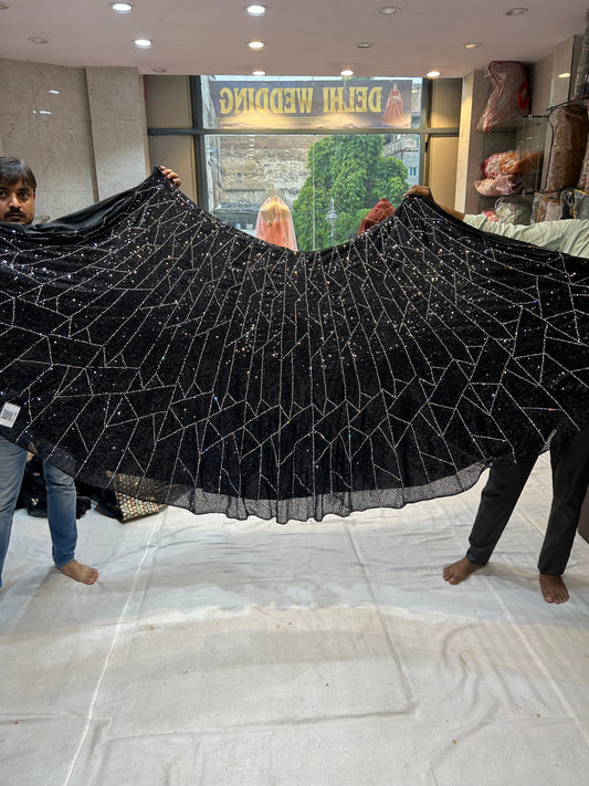 Pretty black Sequence Lehenga