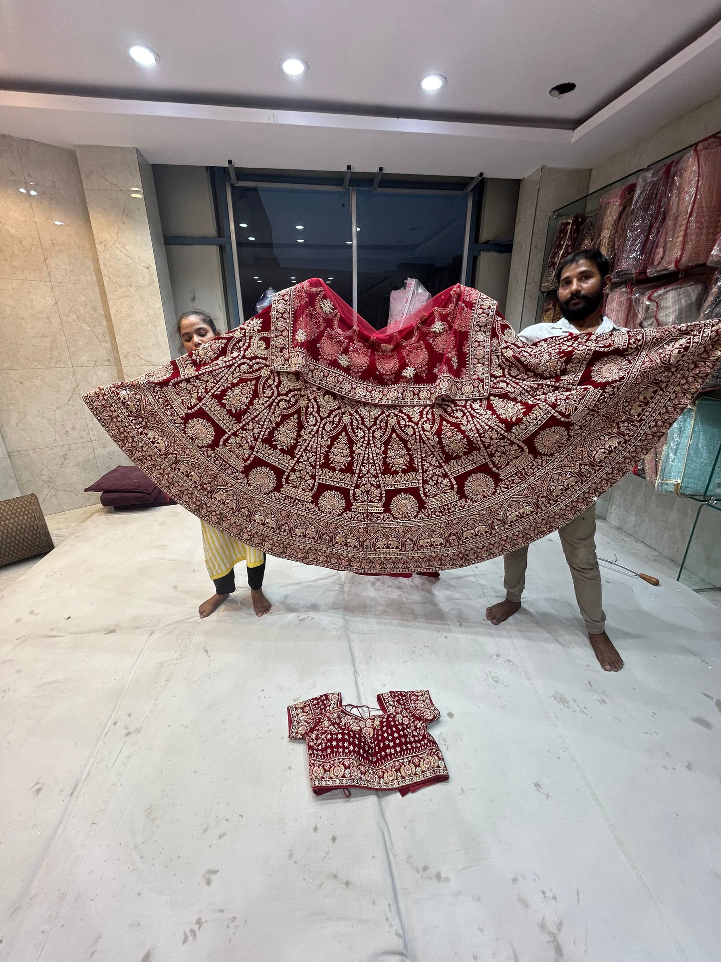 Stunning maroon Red Lehenga