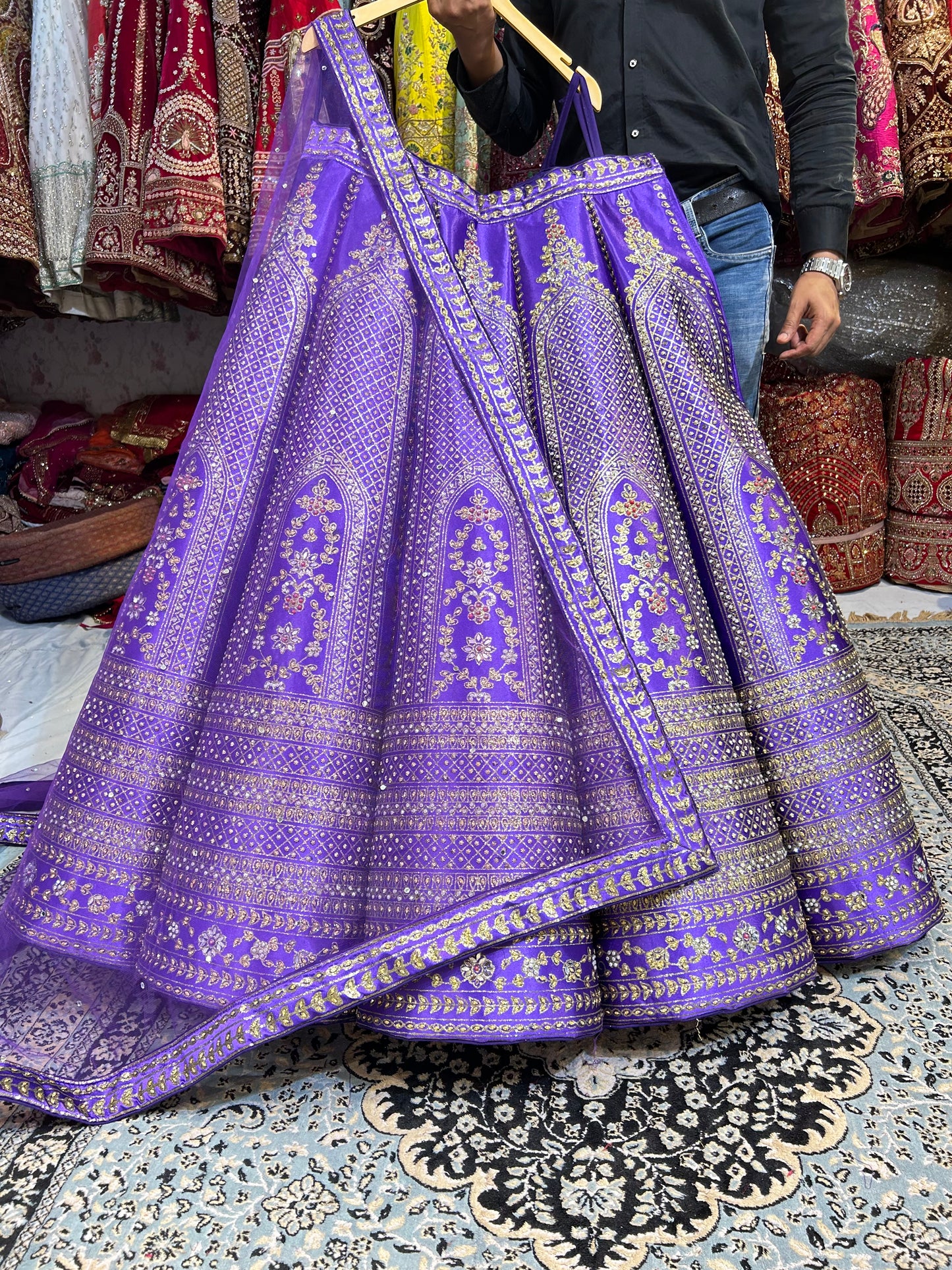 Fabulous purple lehenga