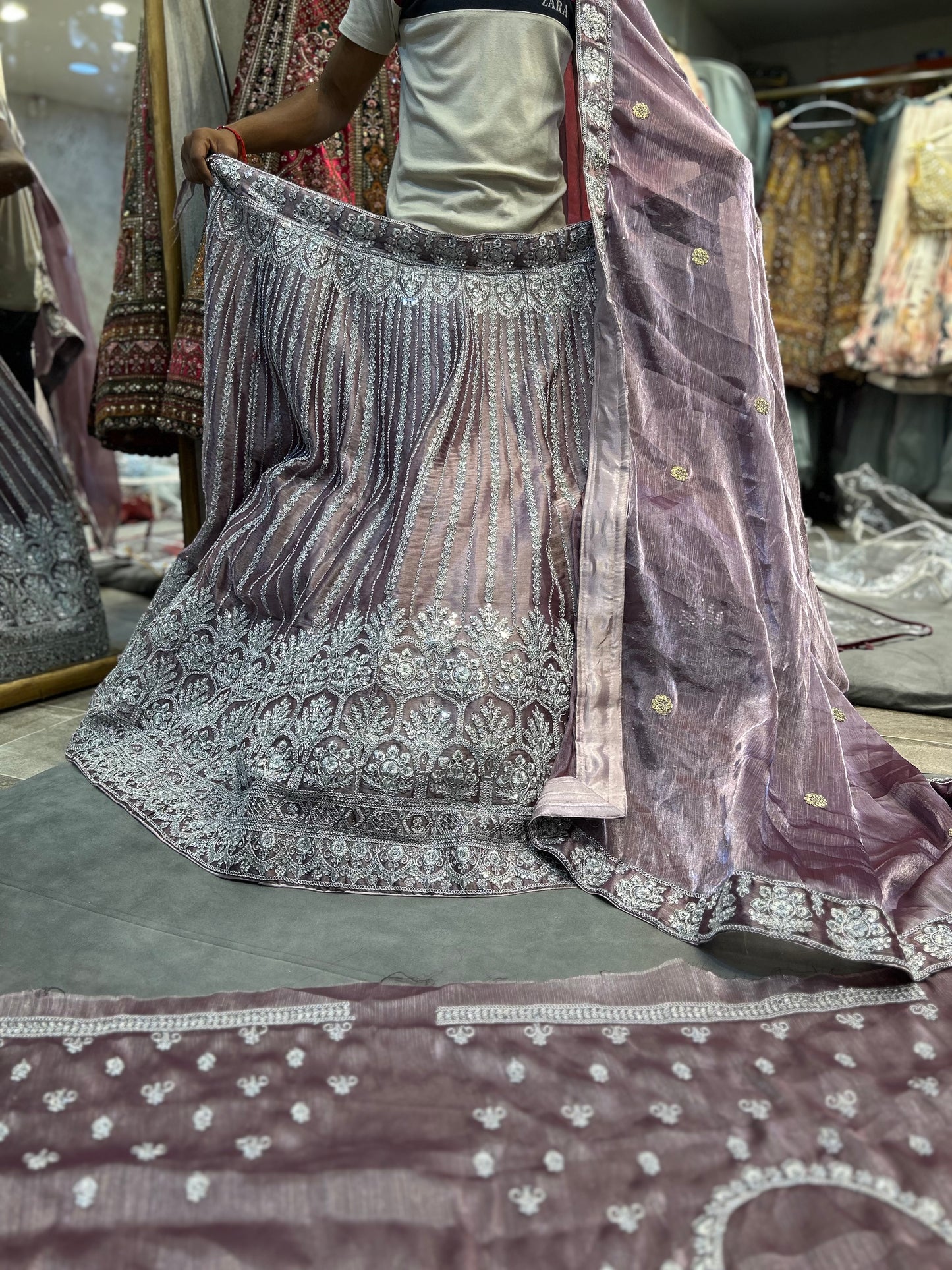 Charming dusty pink Lehenga