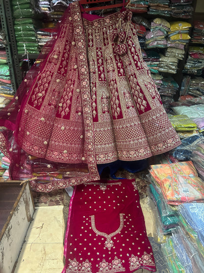 Red Bridal Lehenga