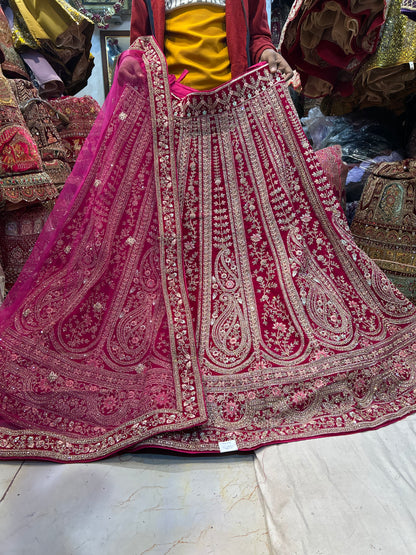 Designer red bridal Lehenga