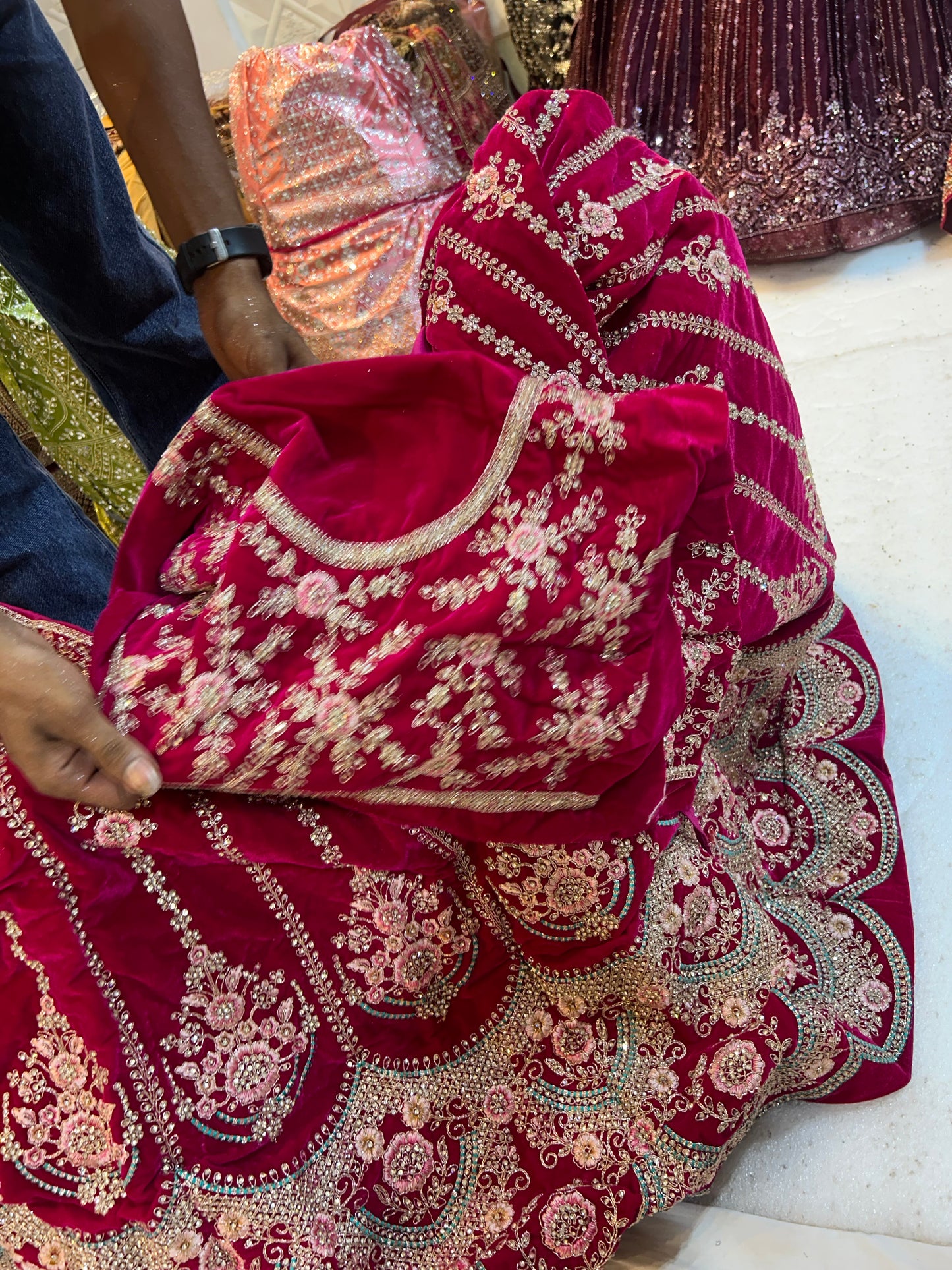 Pleasing red Lehenga