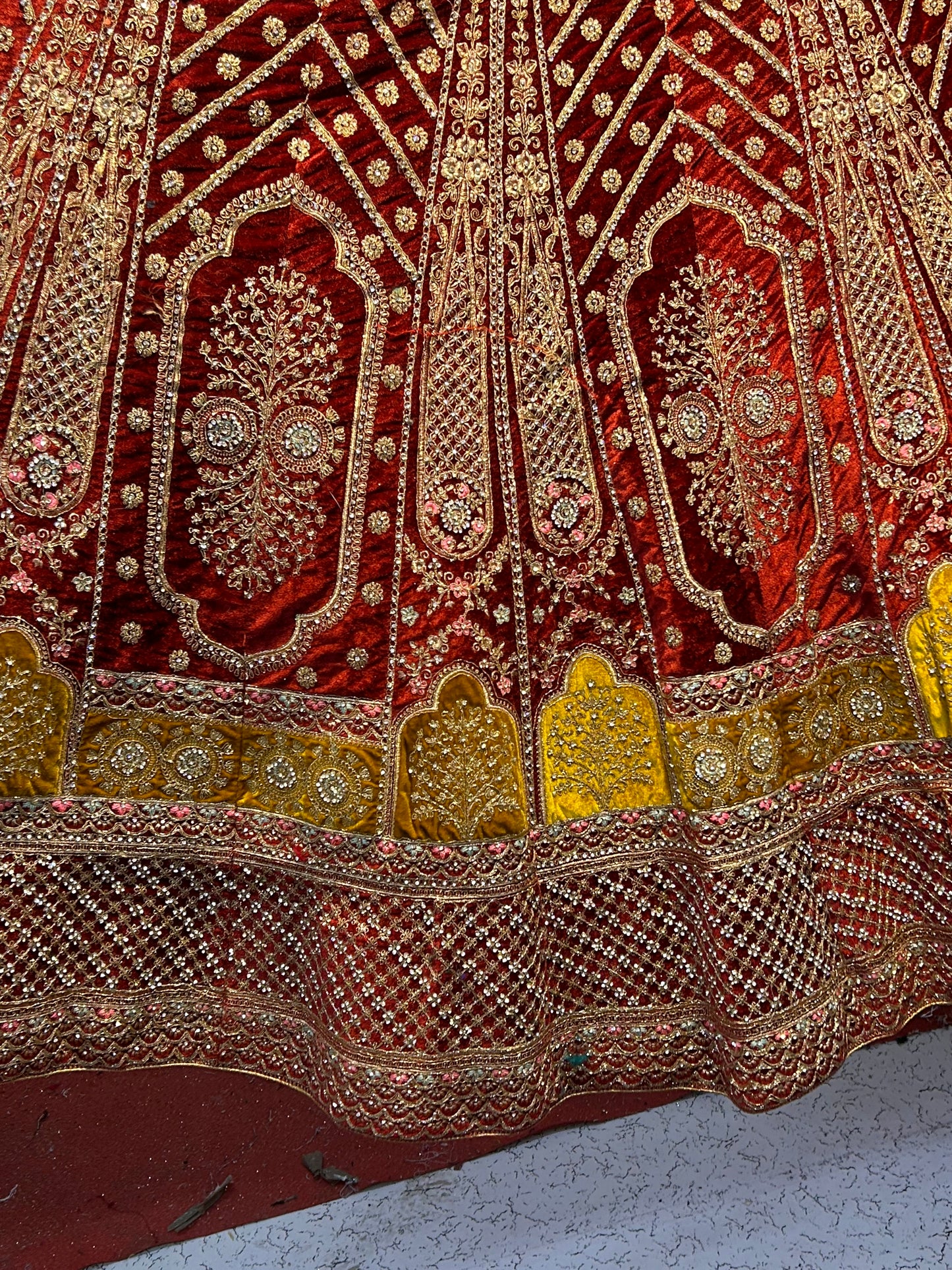 Gorgeous maroon bridal lehenga