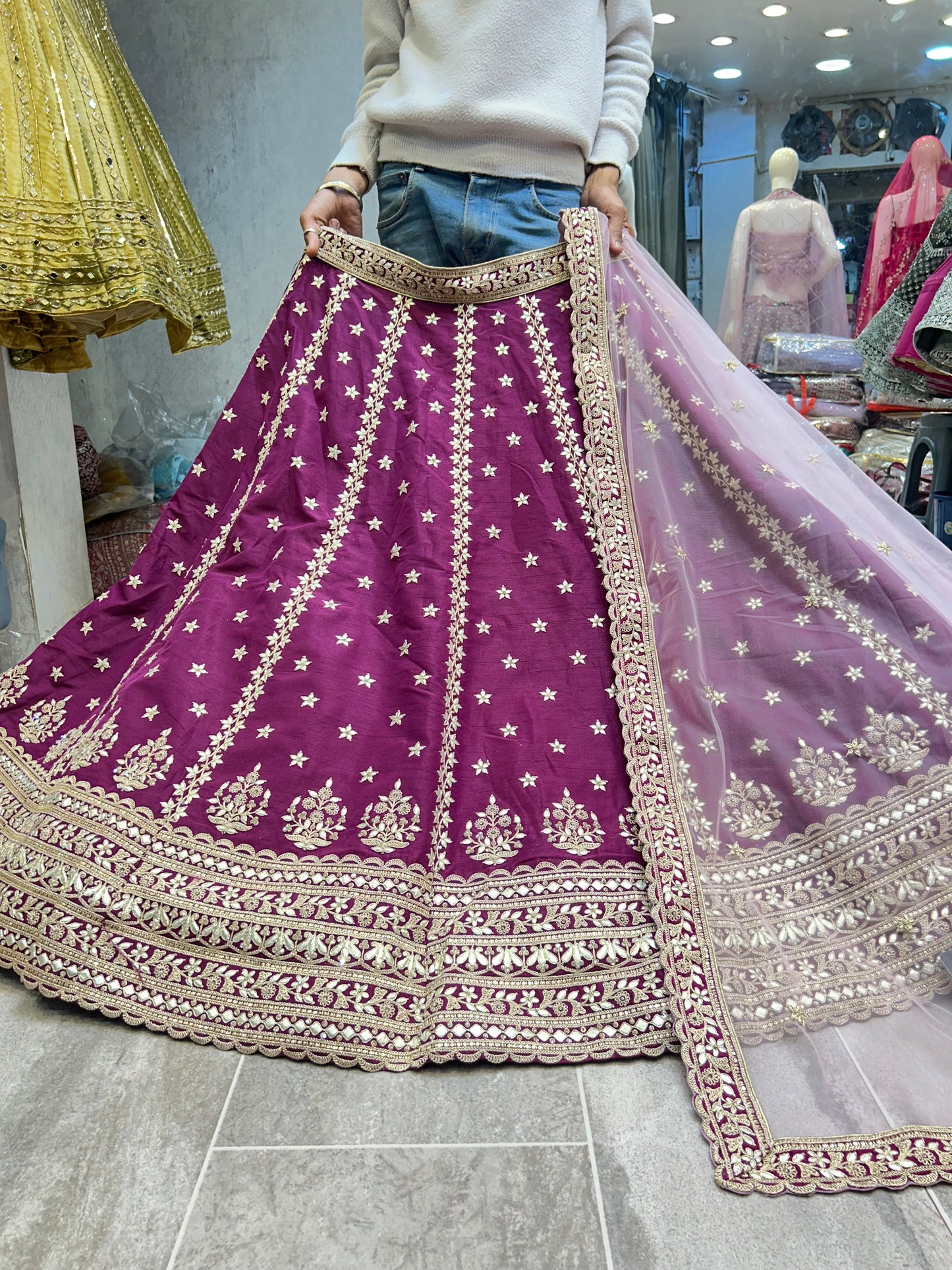 Pretty dark pink lehenga