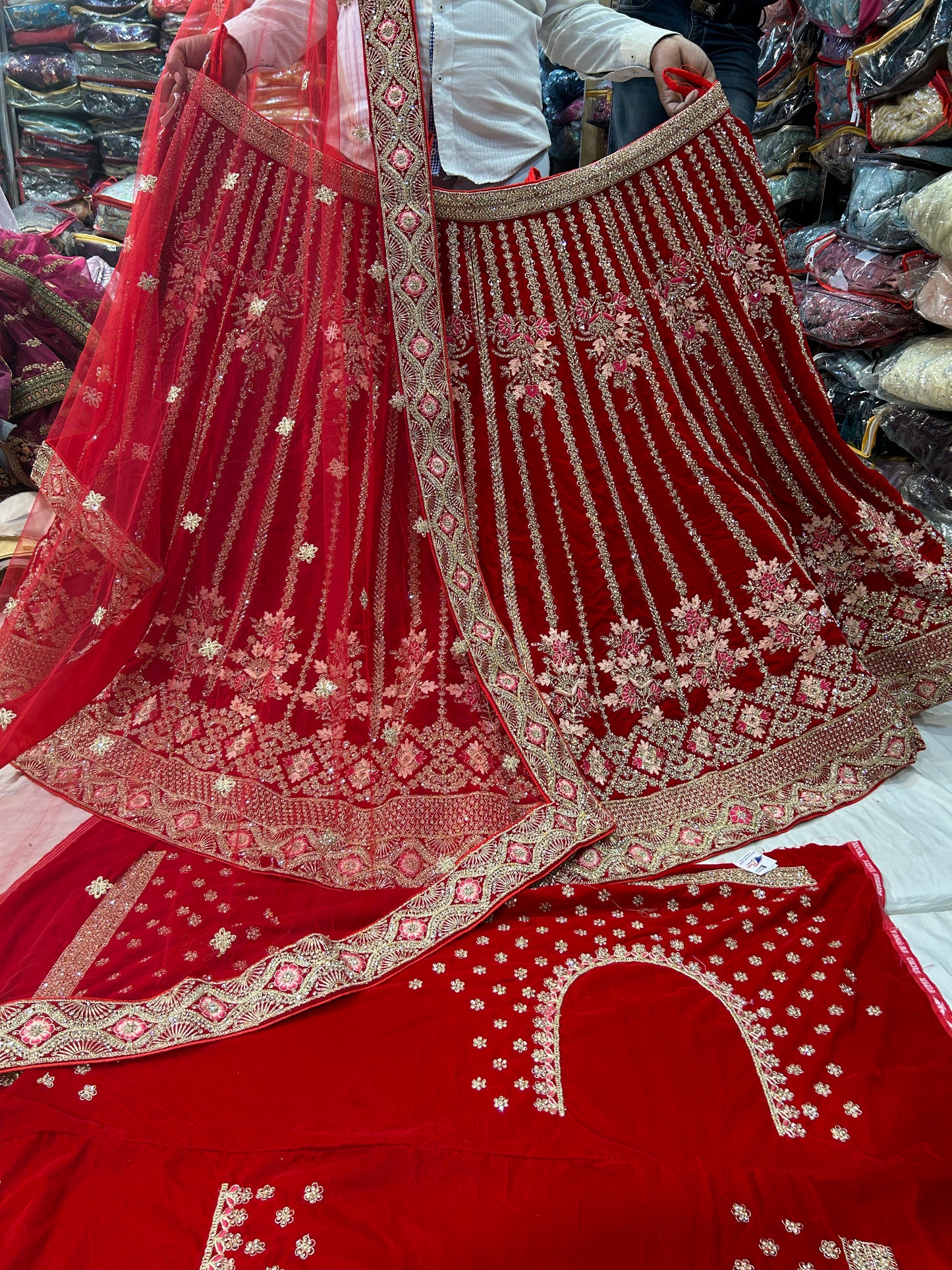 Red Bridal Lehenga