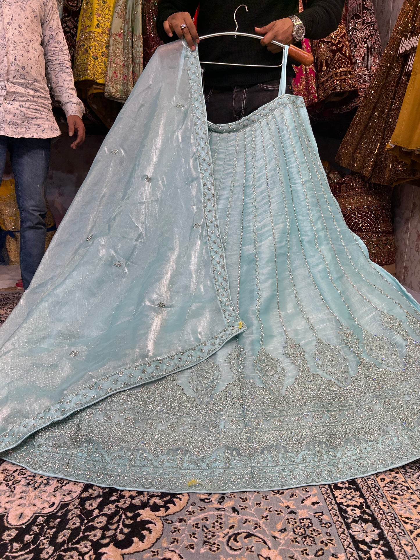 Majestic blue lehenga