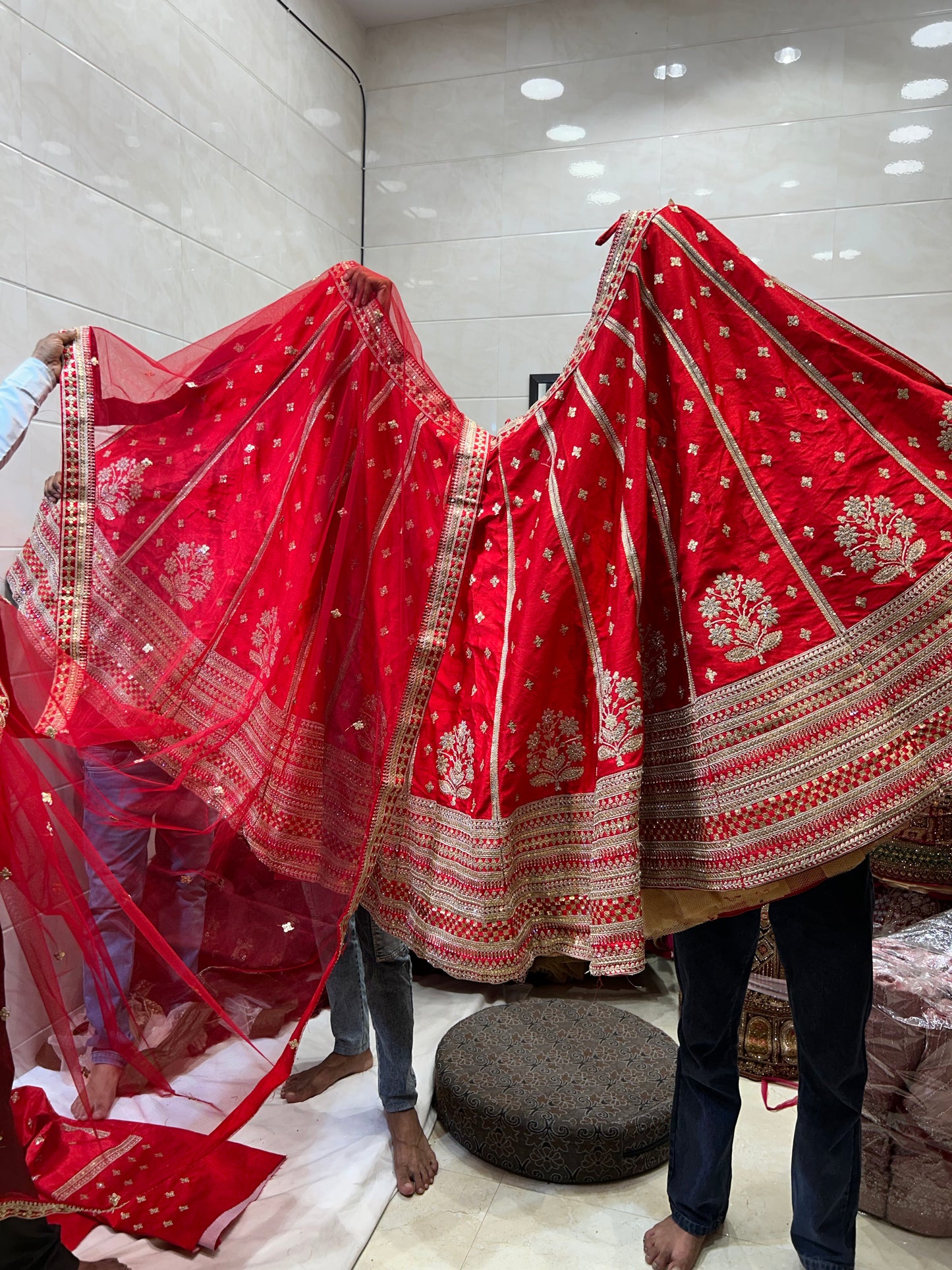 Sabyasachi Red lehenga