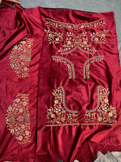 Amazing maroon Bridal Lehenga