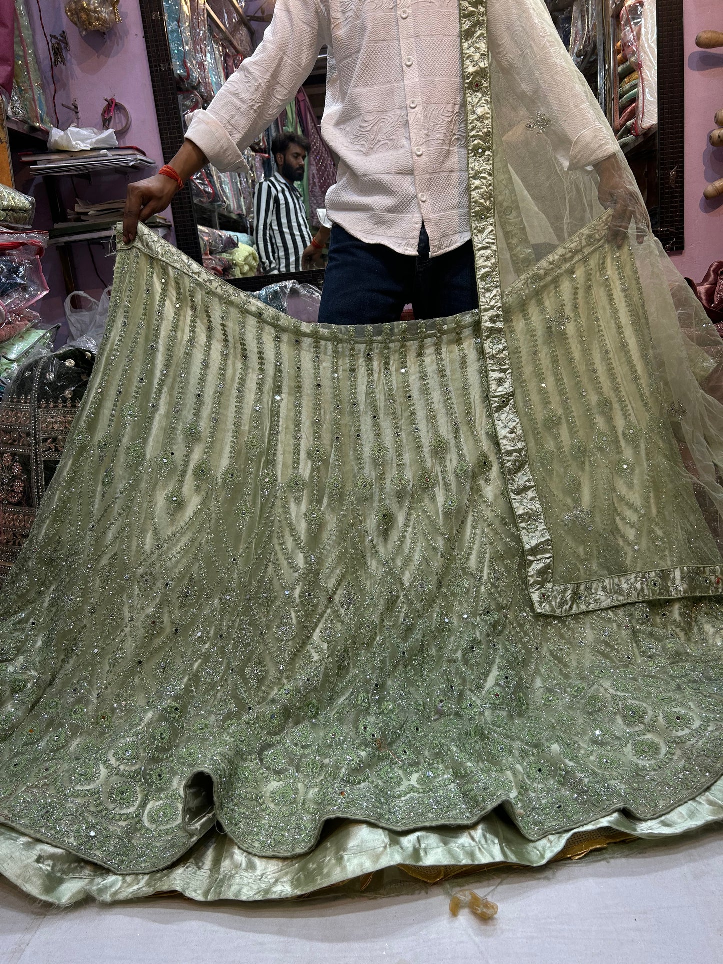 Astonishingg Green Lehenga 🥰