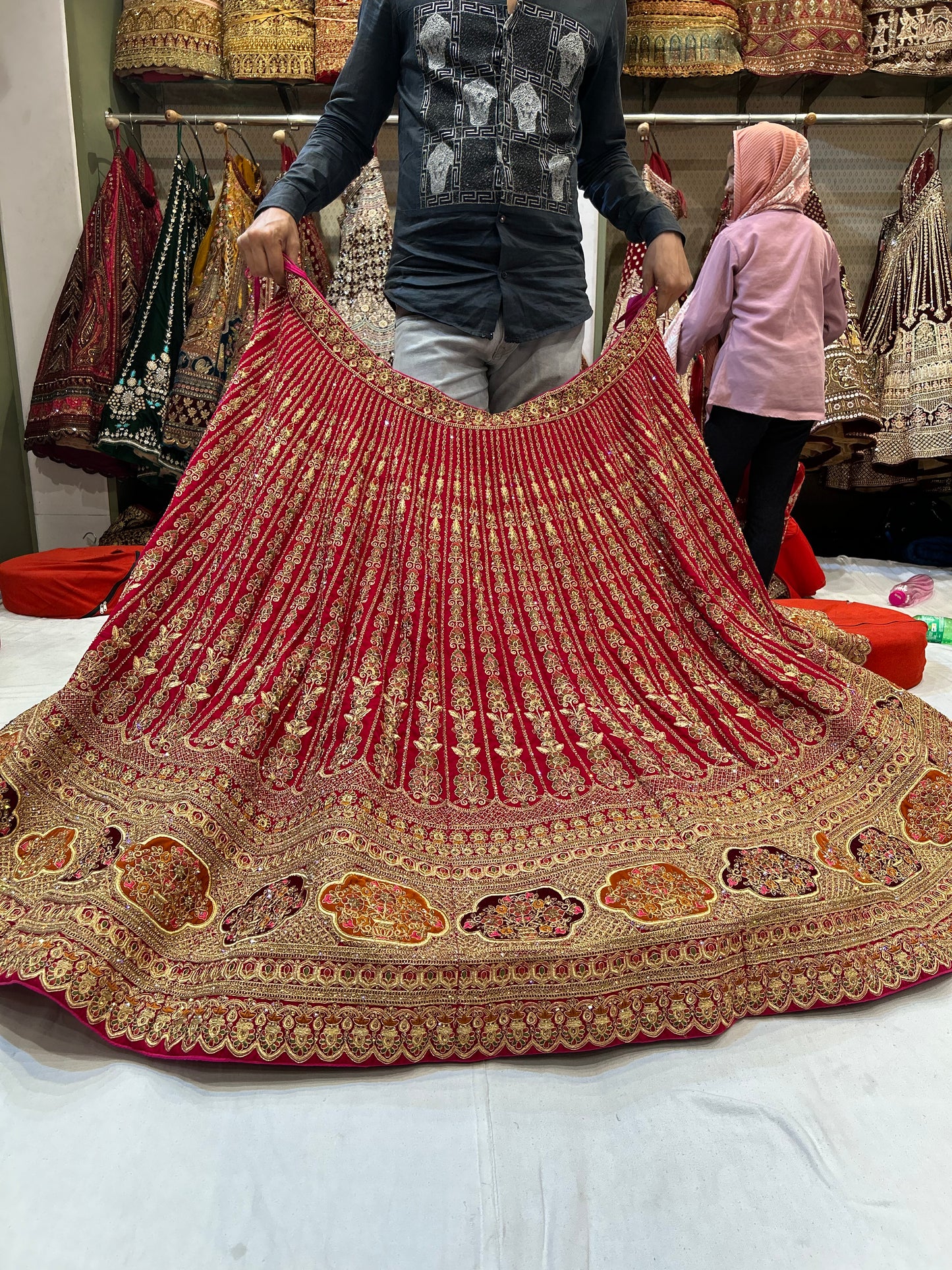 Majestic Red Lehenga