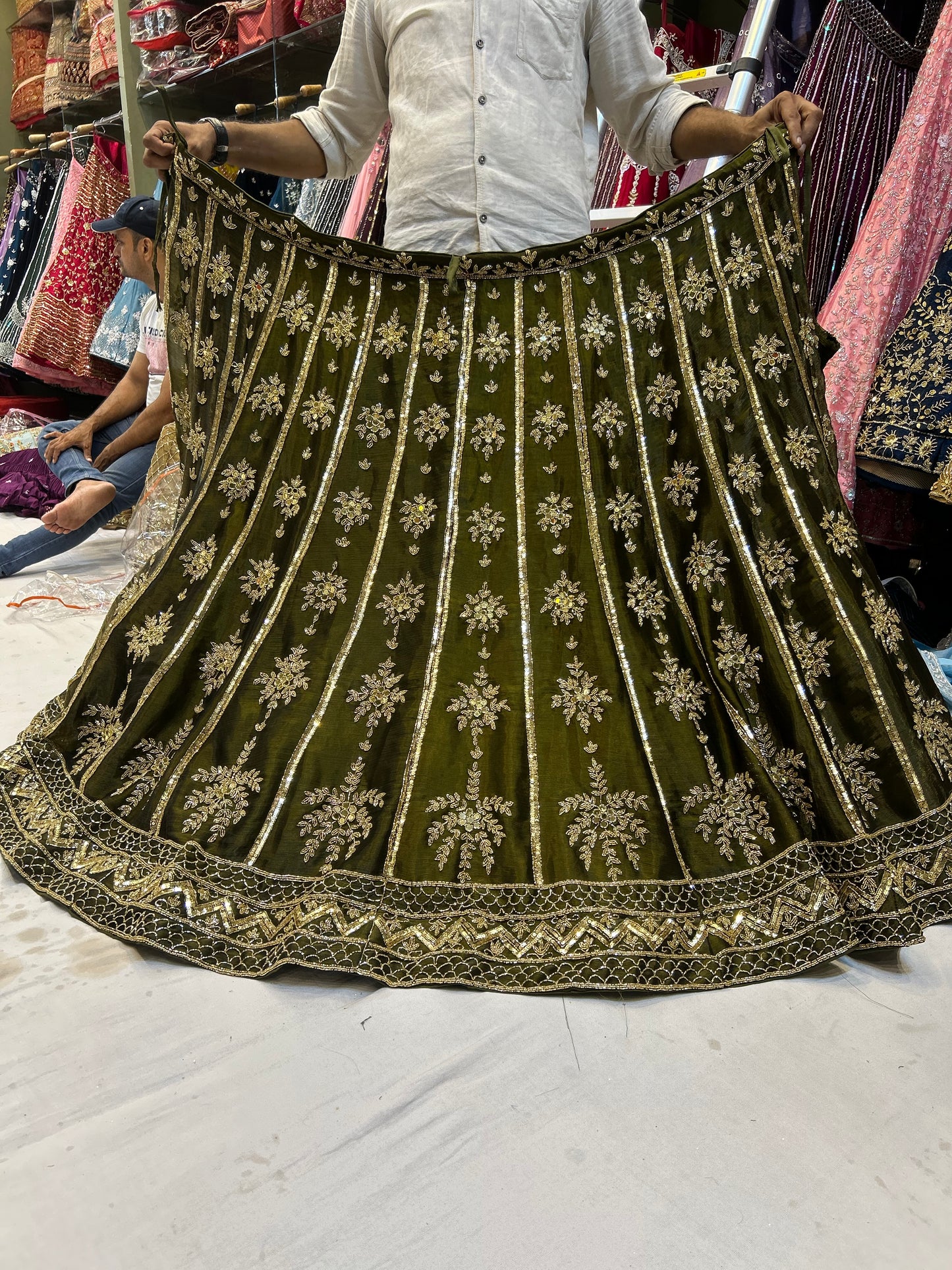 Beautiful PDP green lehenga