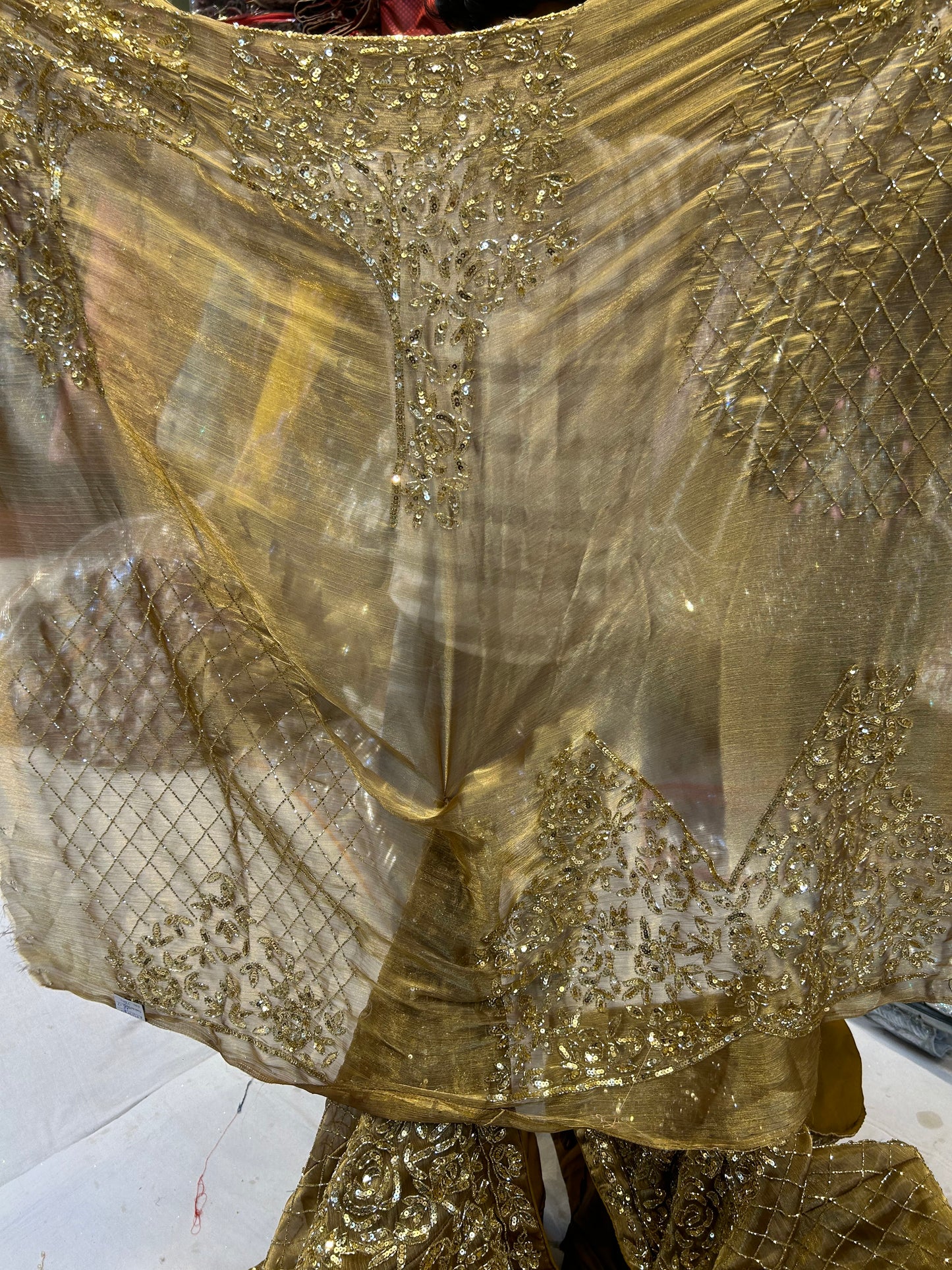 Charming golden lehenga