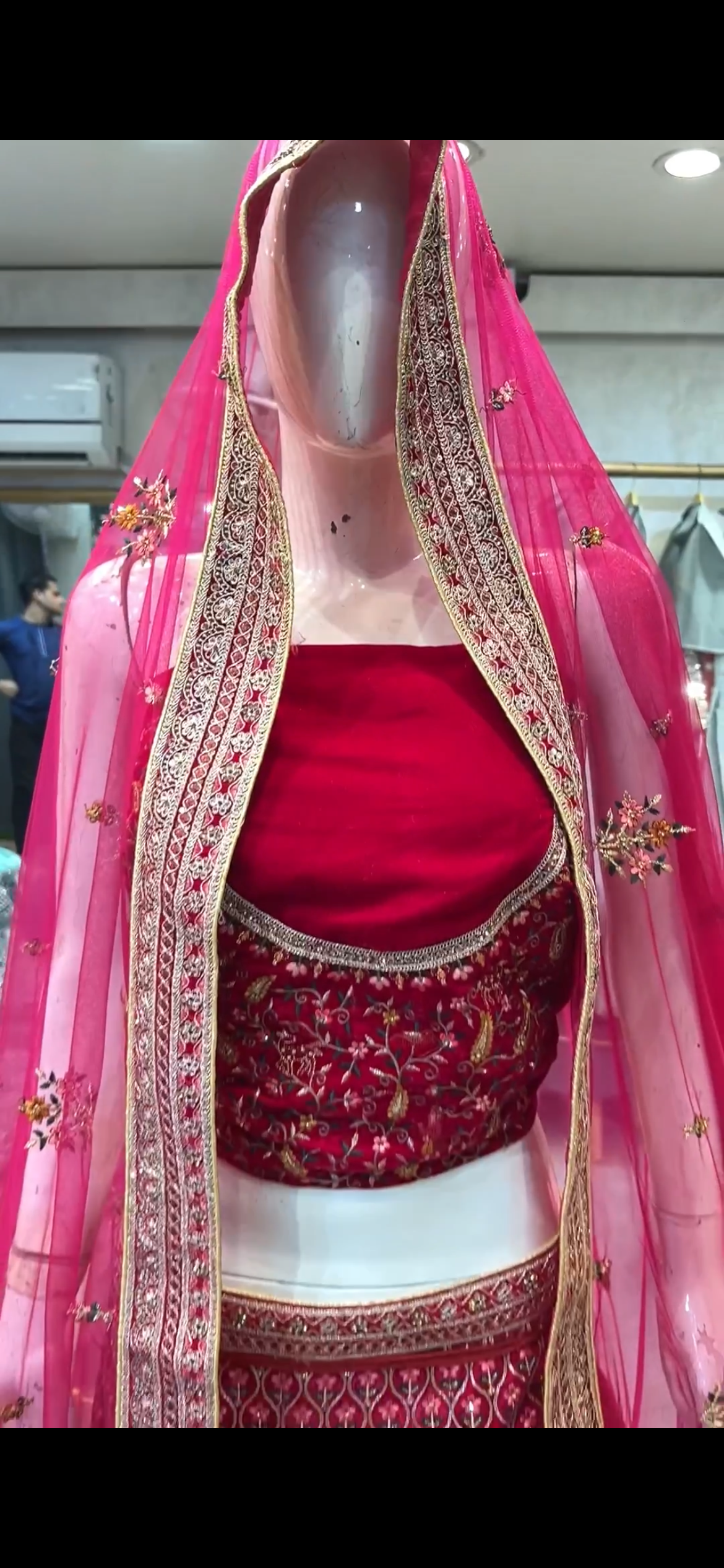 Lovely pink bridal Lehenga