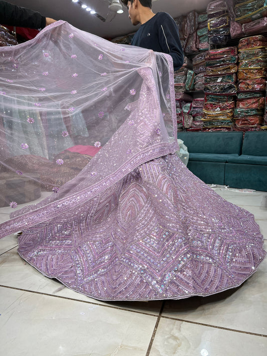 Fantastic lavender pink lehenga